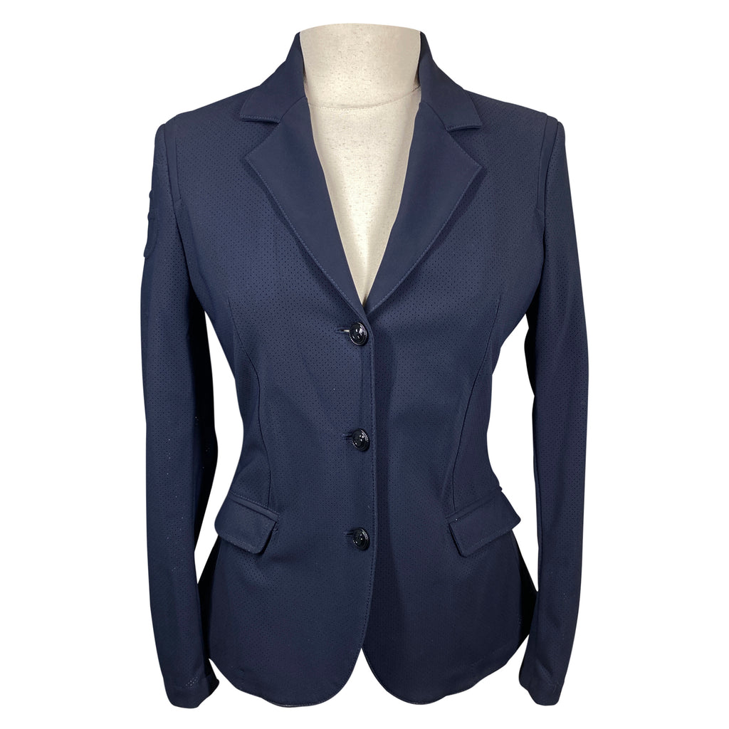 Cavalleria Toscana All Over Perforated Jacket in Navy - Women's IT 44 (US 10)