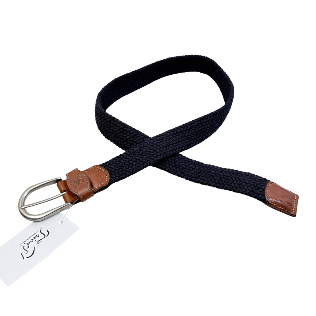 Ariat 'One Rail' Woven Belt in Navy 
