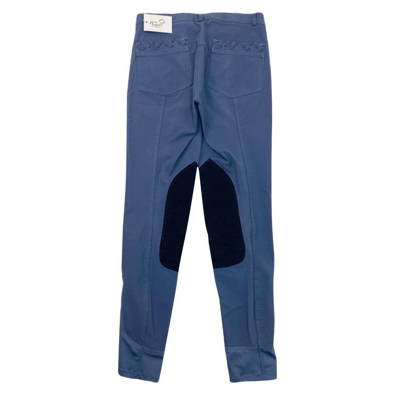Back of e Patch Breeches in French Blue