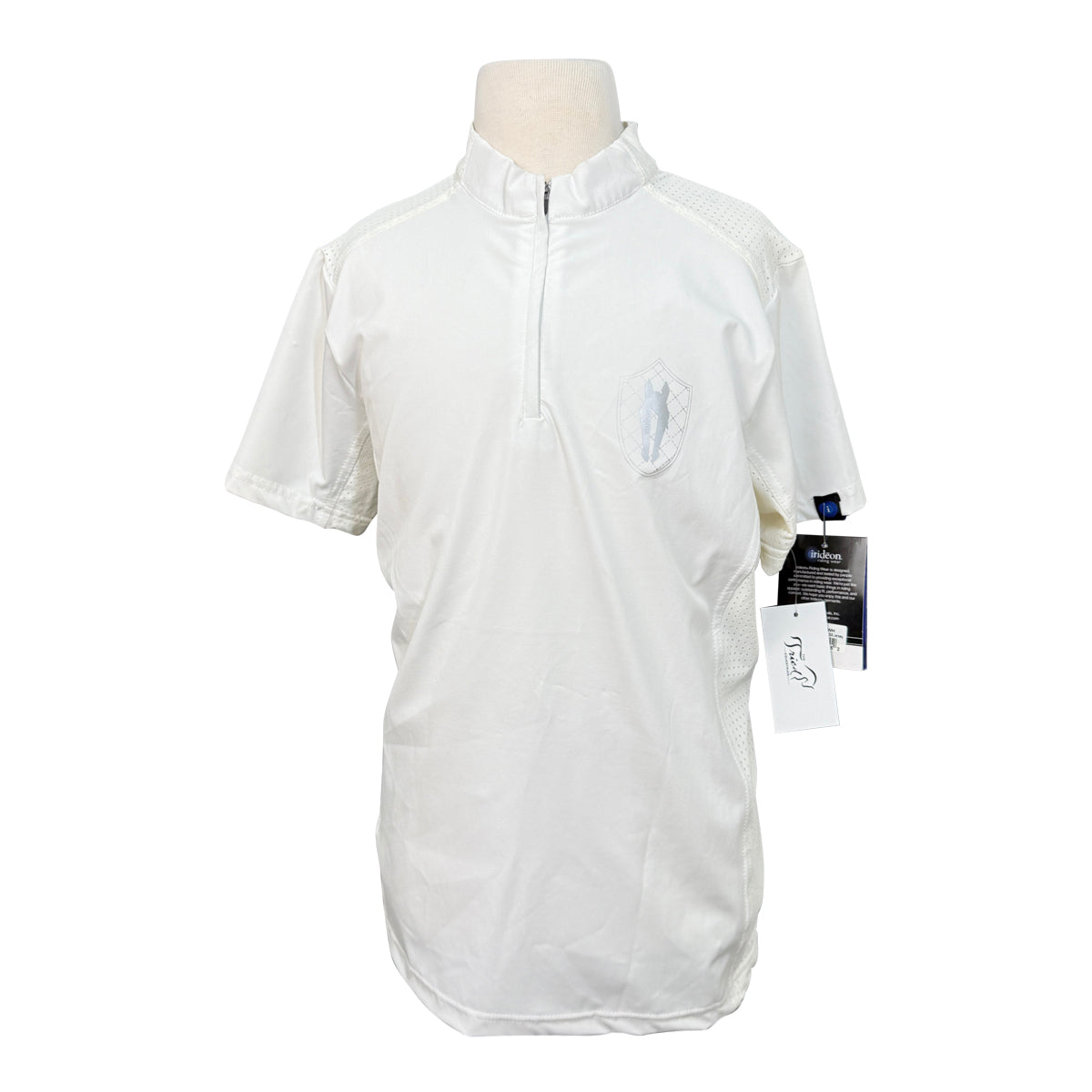 Irideon Kids' 'Luna' Coolstretch Short Sleeve Jersey Shirt in White