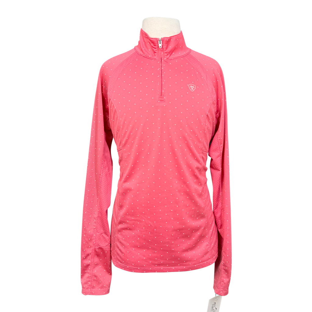 Ariat TEK Sunstopper L/S Shirt in Pink/Polka Dots