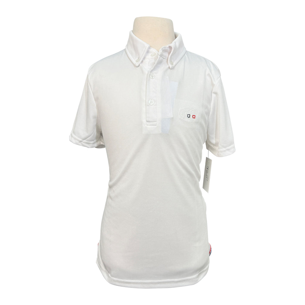 Jump'In 'Gaston' Boy's S/S Competition Shirt in White
