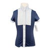 For Horses 'Arietta' Show Shirt in Navy/White