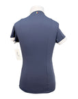 For Horses 'Arietta' Show Shirt in Navy/White