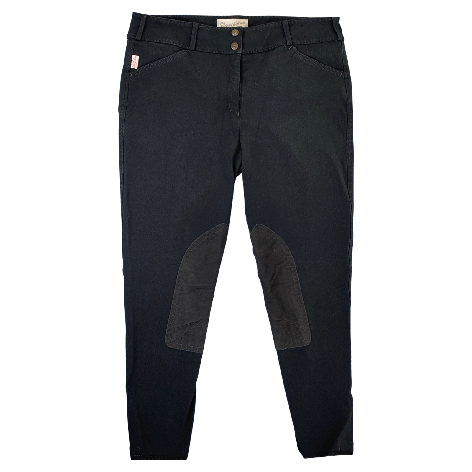 Front of Tailored Sportsman 'Trophy Hunter' Breeches in Charcoal - Women's 36R