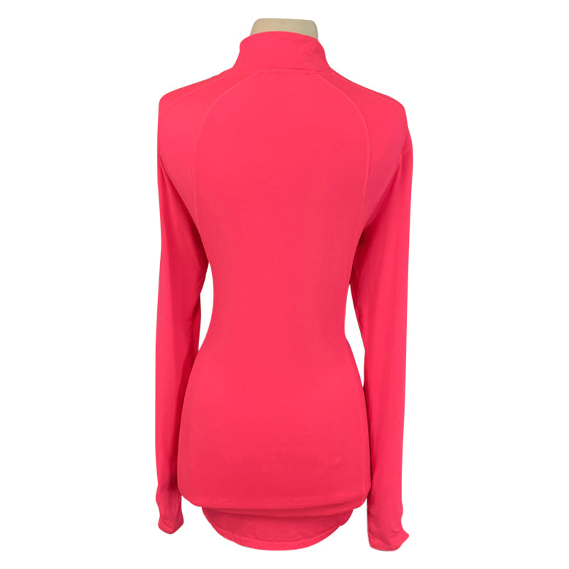 Back of Dover Saddlery Base Layer in Neon Pink