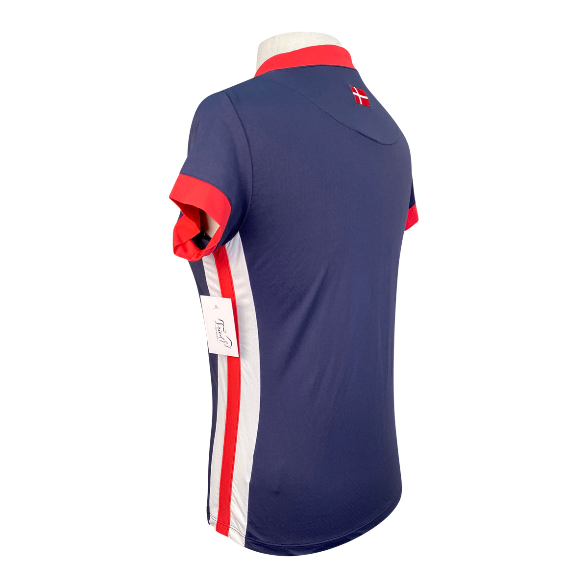 Kastel Signature Short Sleeve Shirt in Navy/Red/White