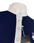 HR Farms Sun Shirt in Navy/White