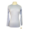 Long Sleeve Seamless Athletic Tee in Baby Blue