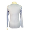 Long Sleeve Seamless Athletic Tee in Baby Blue