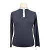 Callidae Long Sleeve Polo in Black 