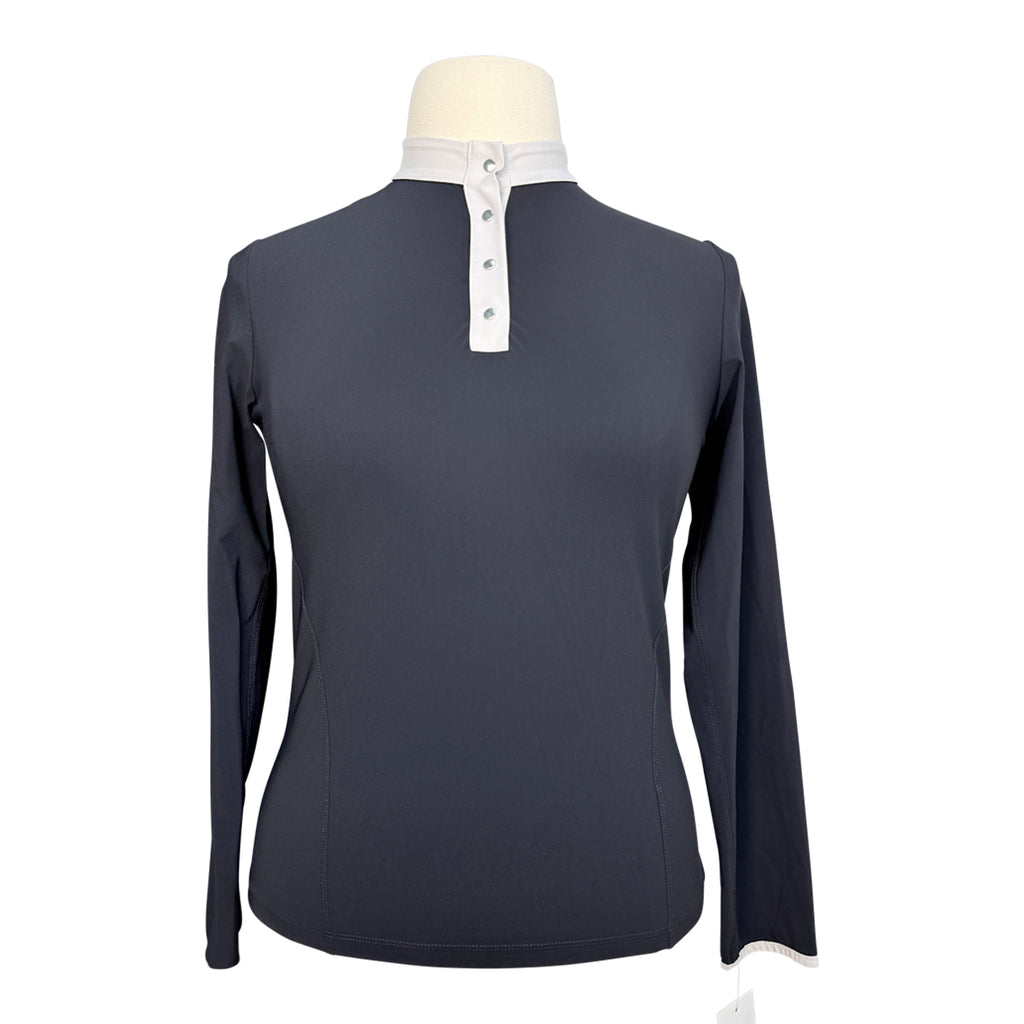 Callidae Long Sleeve Polo in Black 