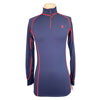Tredstep 'Futura' Sport Shirt in Navy w/ Red  - Women's XS