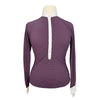 Horse Pilot 'Aerotech' Long Sleeve Competition Shirt in Purple Polka Dot