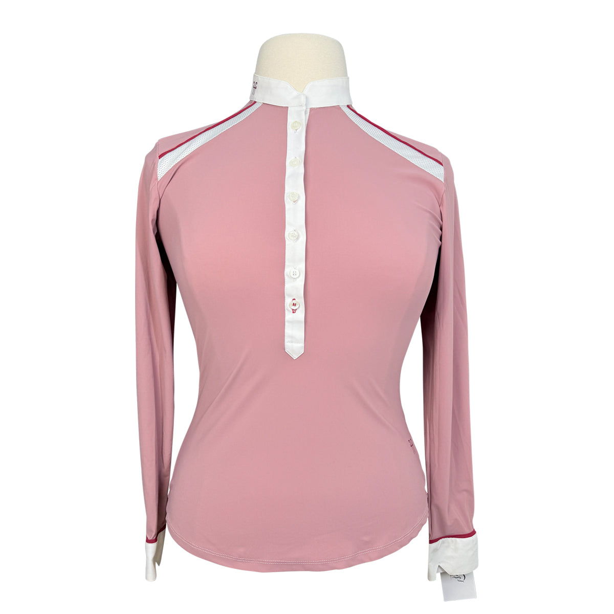 Horse Pilot 'Aerotech' Long Sleeve Competition Shirt in Light Pink