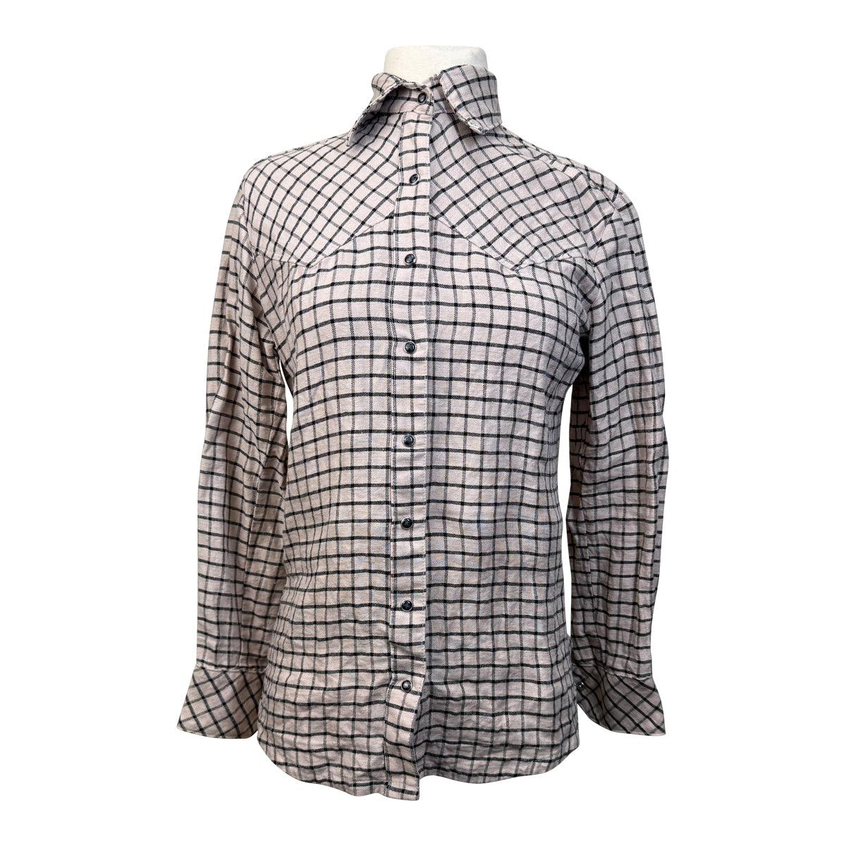 Milton Menasco 'Colt' Western Shirt in Tan Plaid