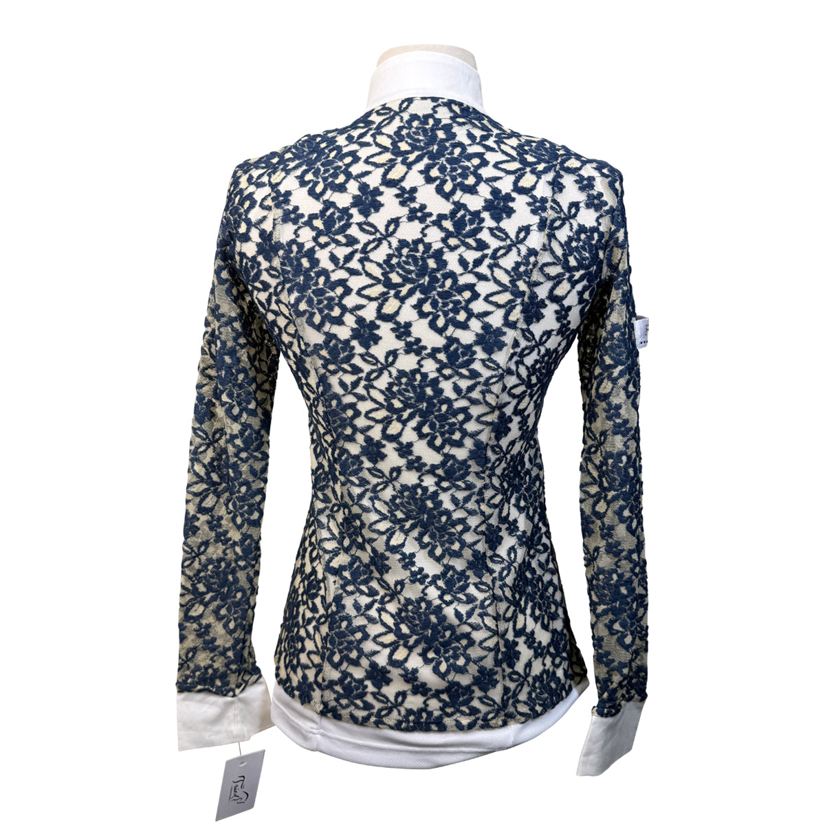 For Horses 'Vega' Lace Competition Shirt in Navy Lace
