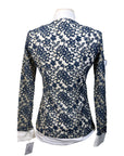 For Horses 'Vega' Lace Competition Shirt in Navy Lace