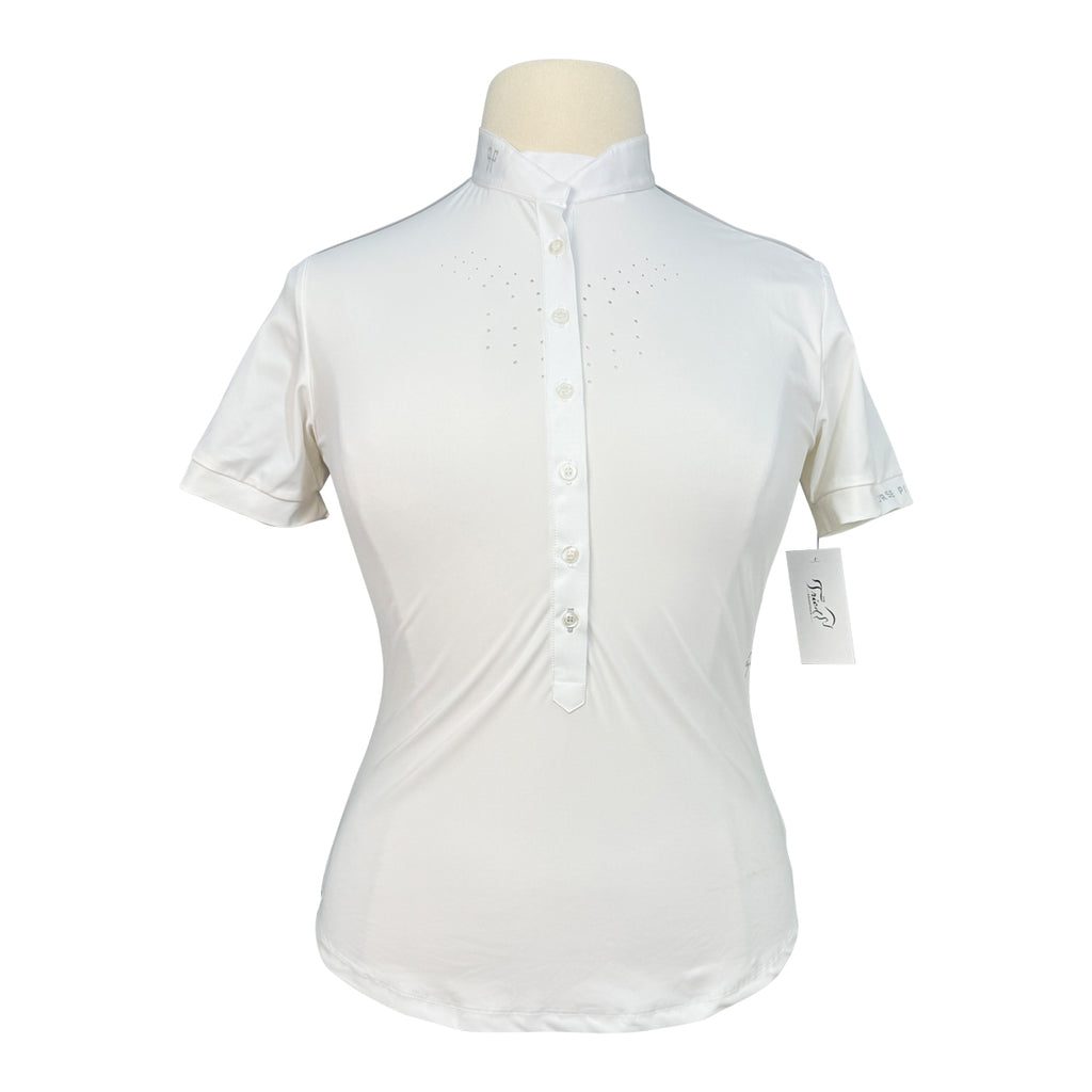 Horse Pilot 'Aerolight' Short Sleeve Show Shirt in White