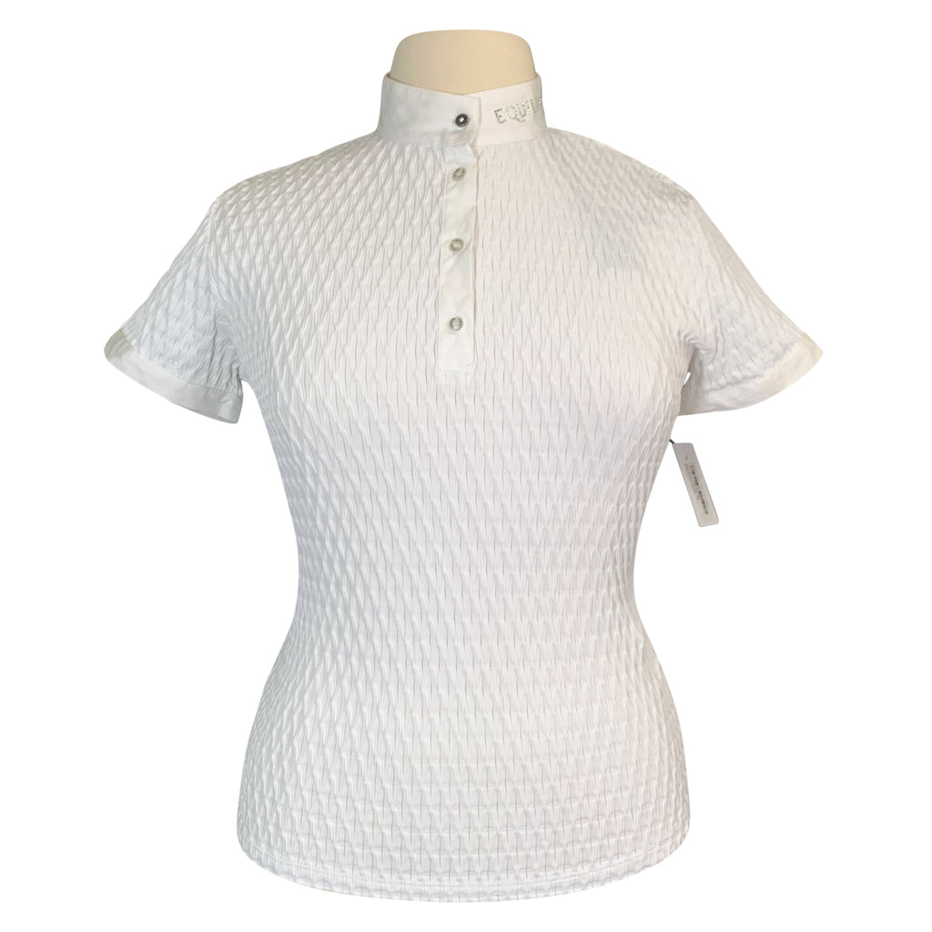 Equiline 'Camicia' Show Shirt in White - Women's Large