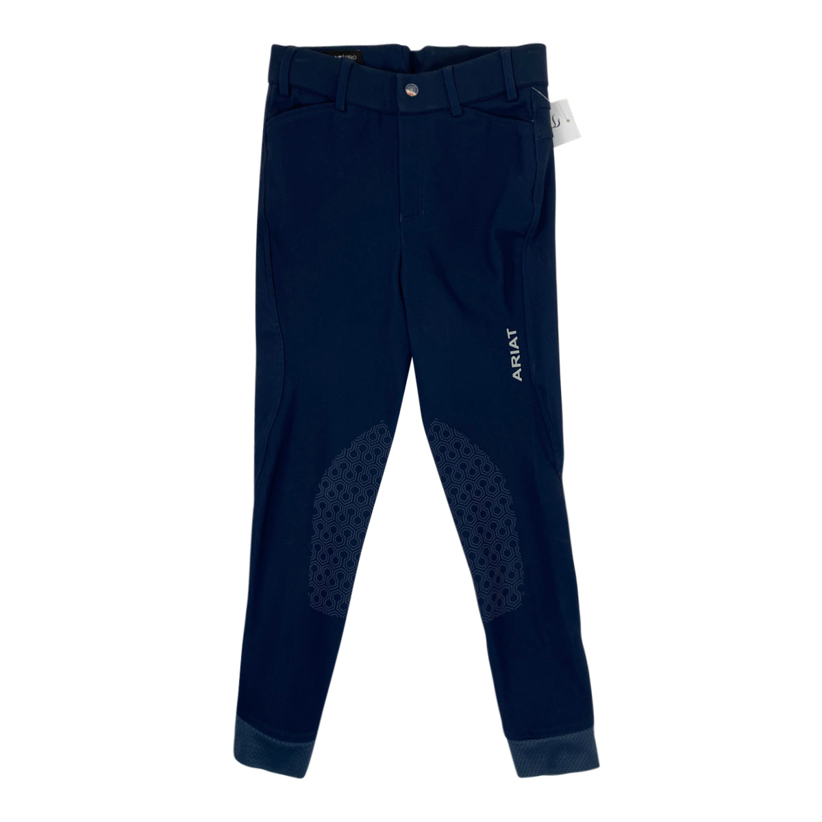 Front of Ariat 'Tri Factor Grip' Breeches in Navy