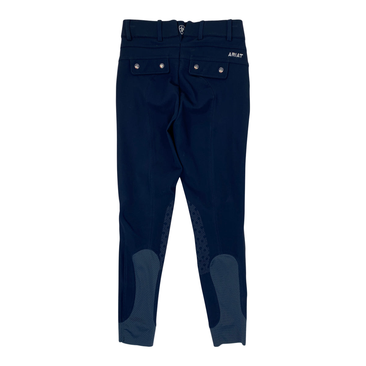 Back of Ariat 'Tri Factor Grip' Breeches in Navy