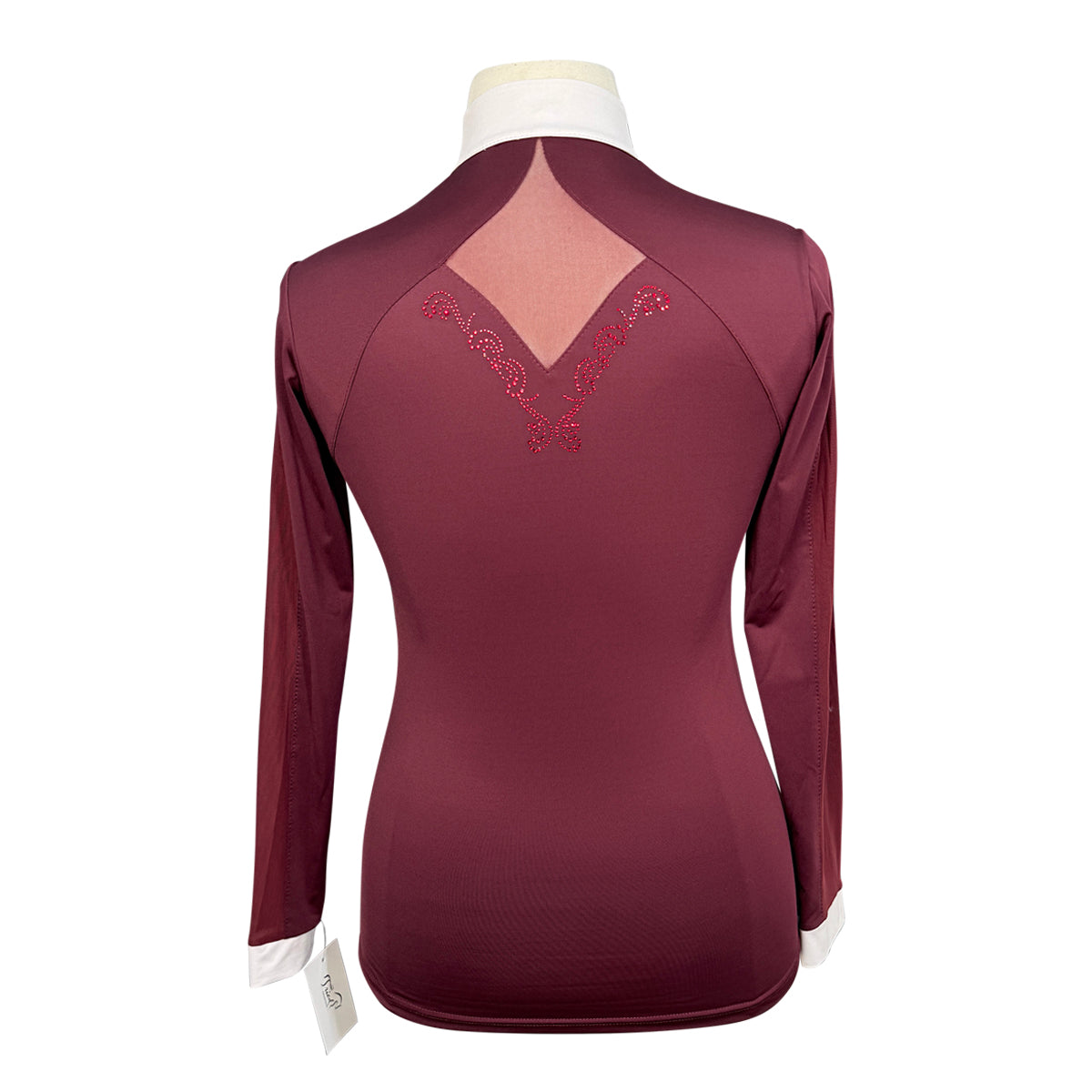 Fair Play 'Catherine' Competition Shirt in Burgundy 