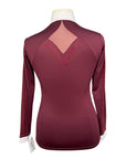 Fair Play 'Catherine' Competition Shirt in Burgundy 