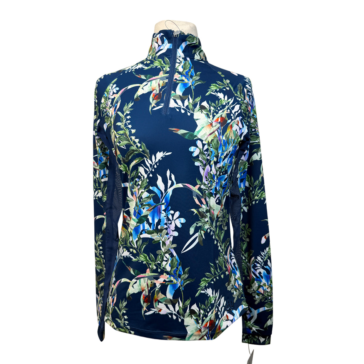 Kastel Signature Long Sleeve Shirt in Blue Botanical