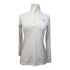 Kathryn Lily Competition Shirt in White/Jumping Horses
