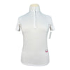 Essex Classics Talent Yarn 'Peeps Foundation' Show Shirt in White/Purple Ponies