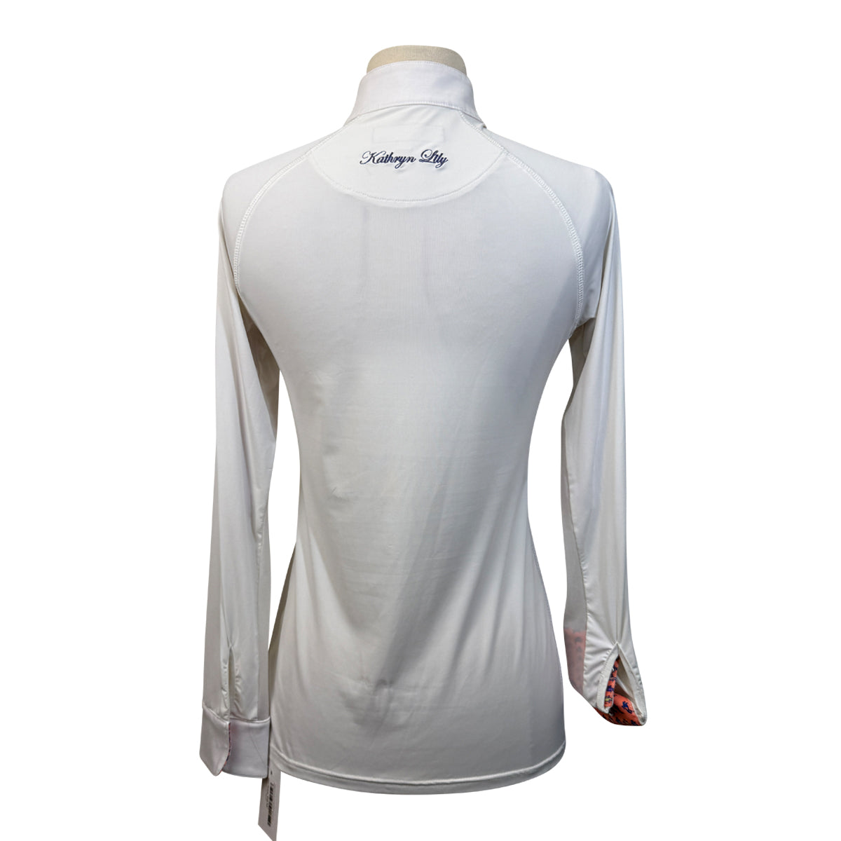 Kathryn Lily Competition Shirt in White/Jumping Horses