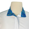 RJ Classics 'Rebecca' Show Shirt in White/Blue Paisley