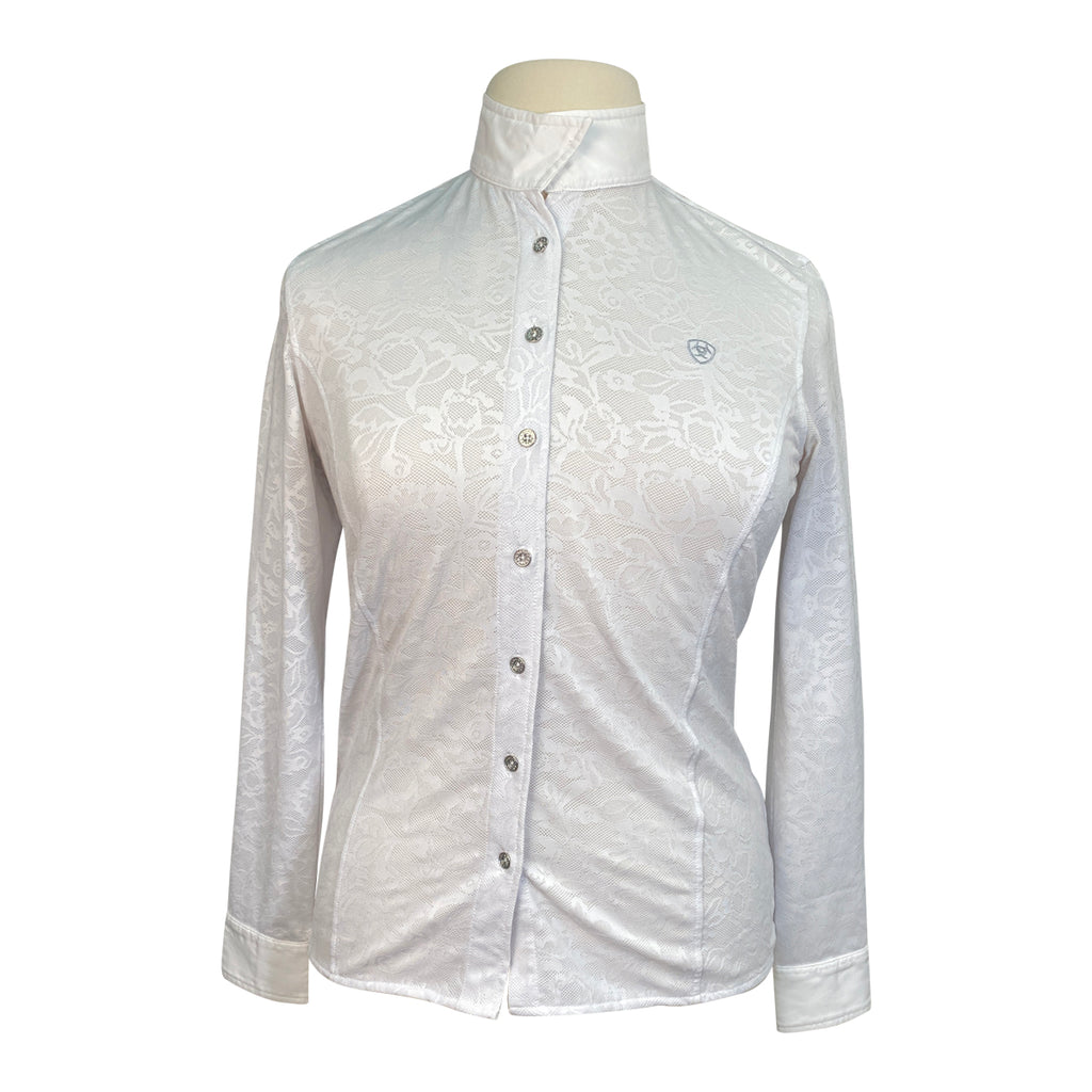 Ariat 'Odette' Long Sleeve Show Shirt in White
