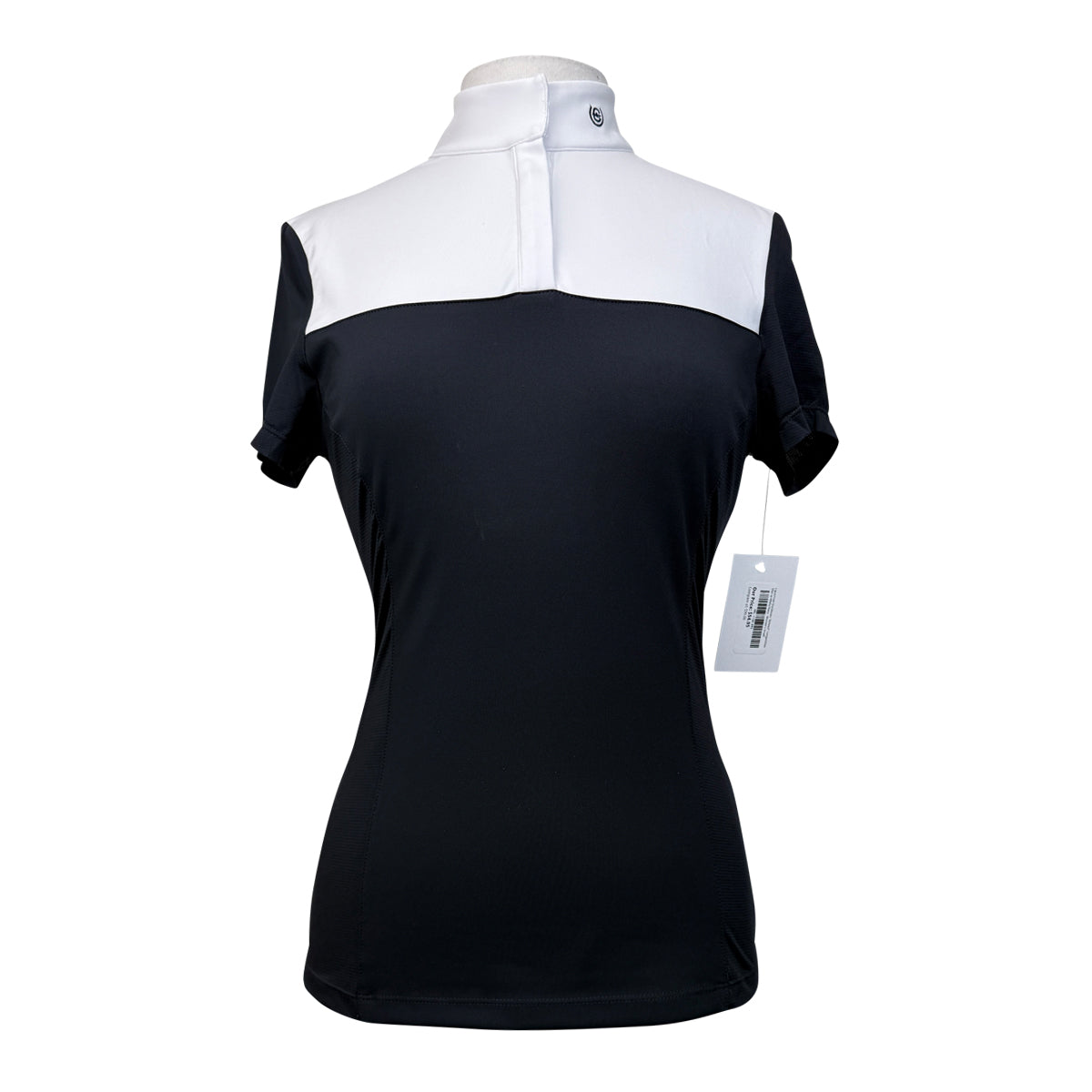 Equestrian Stockholm 'Refined' Competition Shirt in White/Navy