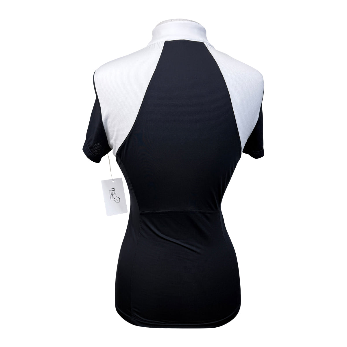 Equestrian Stockholm 'Refined' Competition Shirt in White/Navy