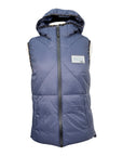 RG Lightweight Padded Nylon Quilted Vest in Navy