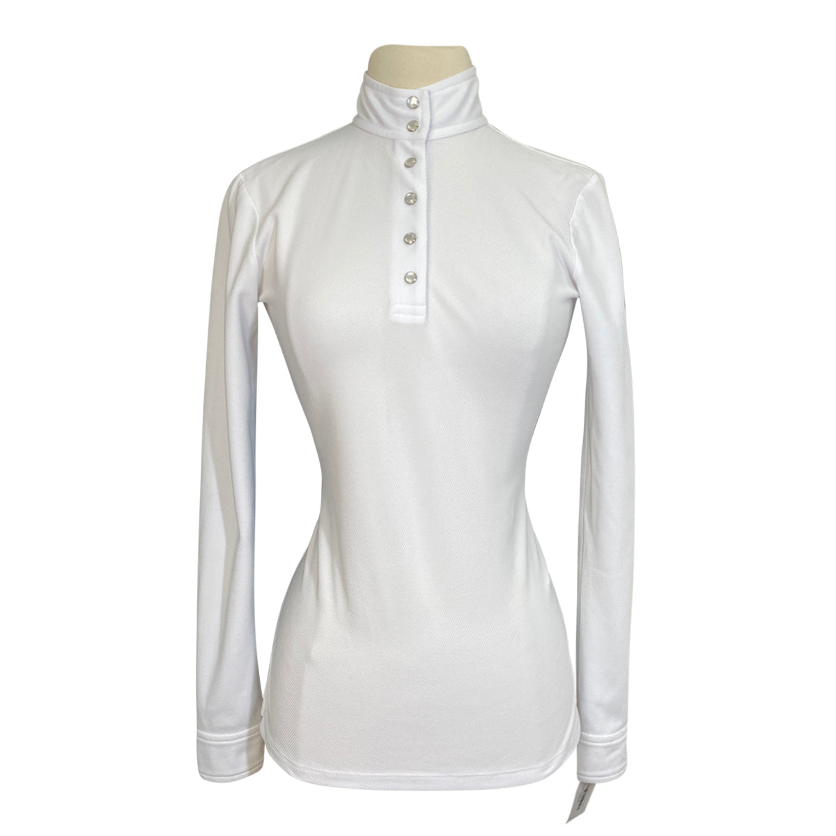 Èce Equestrian Long Sleeve Show Shirt in White/Lavender