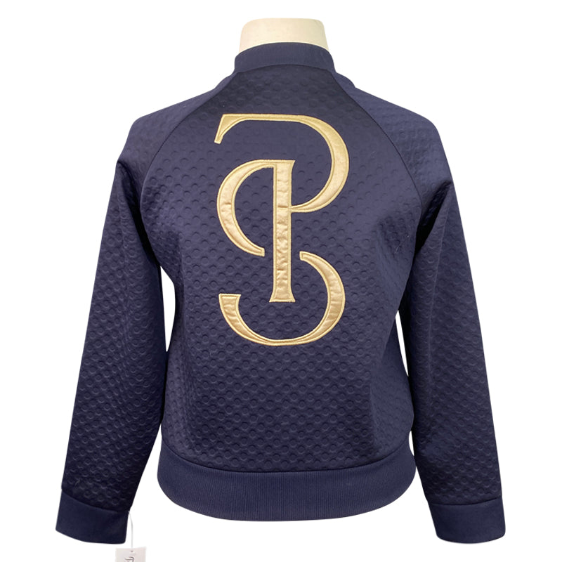 Back of PS of Sweden Logo Bomber Jacket in Midnight