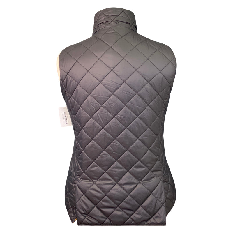 Back of FITS 'Ainsley' Quilted Vest in Black