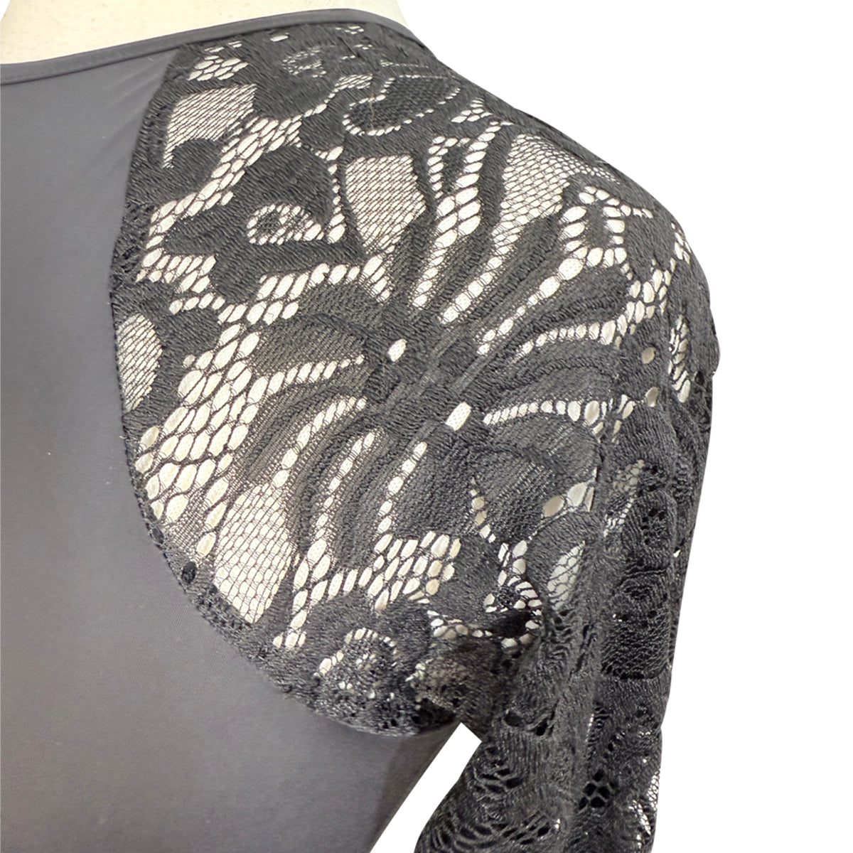 Kismet 'Dana' Lace Schooling Shirt in Black