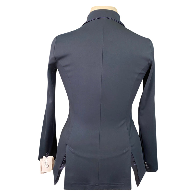 Back of Grand Prix 'Madelyn II' Show Coat in Navy