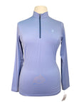 Arista Essential Solid Quarter Zip in Powder Blue
