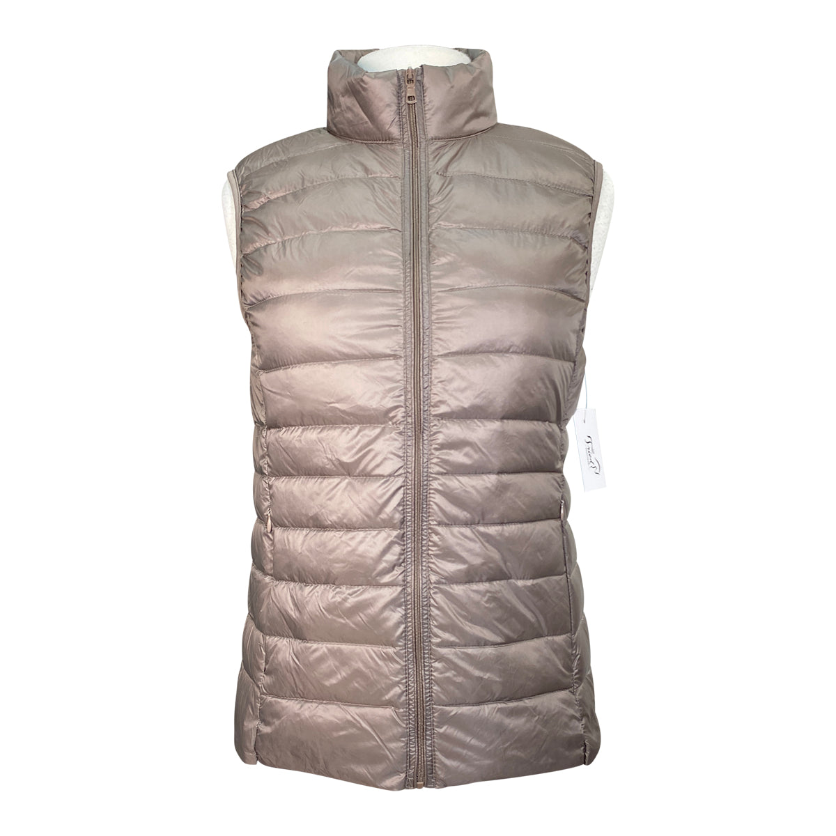 Ultra Light Packable Down Vest in Moon Rock