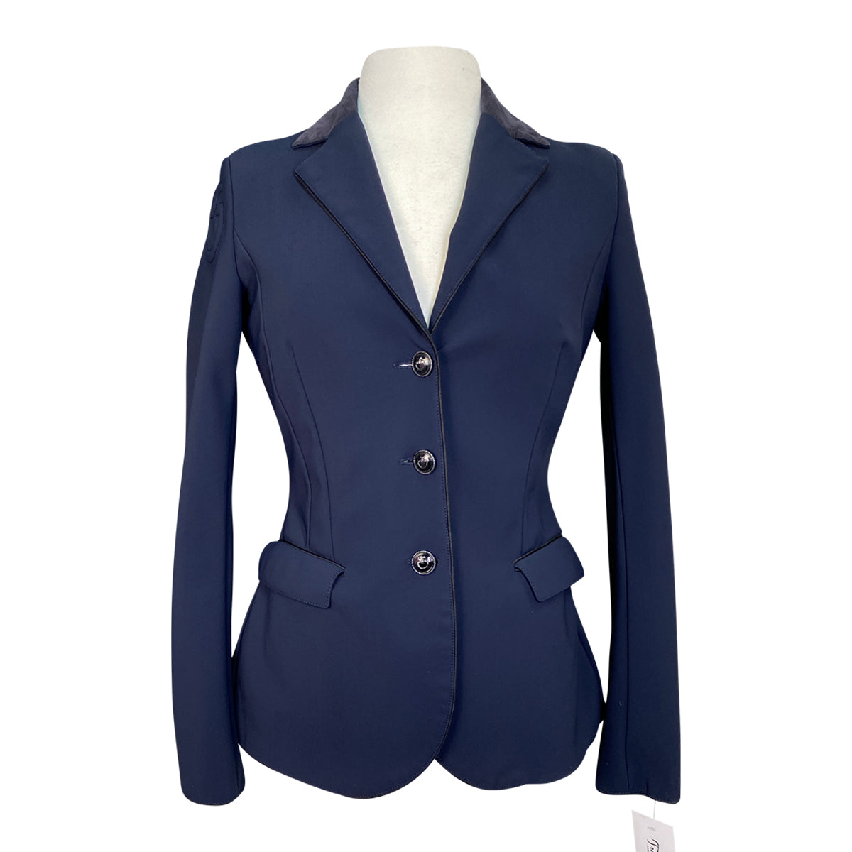 Cavalleria Toscana Competition Jacket in Navy/Black Piping - Women's IT 42 (US 8)