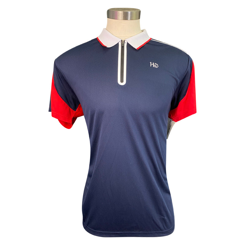 Horseware Tech Polo Shirt in Navy/Red/White