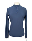 Callidae Long Sleeve Polo in Navy