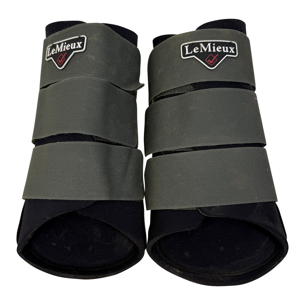 LeMieux Grafter Brushing Boots in Black/Moss