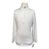 Kerrits 'Aire Ice Fil' Kids Long Sleeve Sun Shirt in White - Children's XL