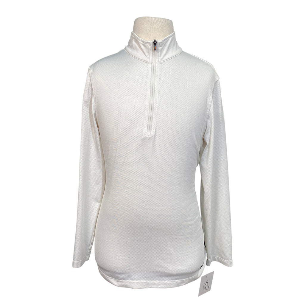Kerrits 'Aire Ice Fil' Kids Long Sleeve Sun Shirt in White - Children's XL